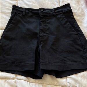Everlane High Waist Black Women's Shorts size 6